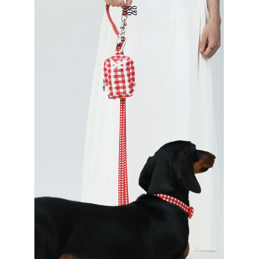 JAM Multi-functional Leash -- Red Gingham