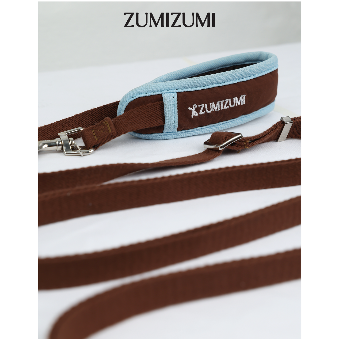 Chelsea Everyday Multi-functional Leash -- Brown&Blue