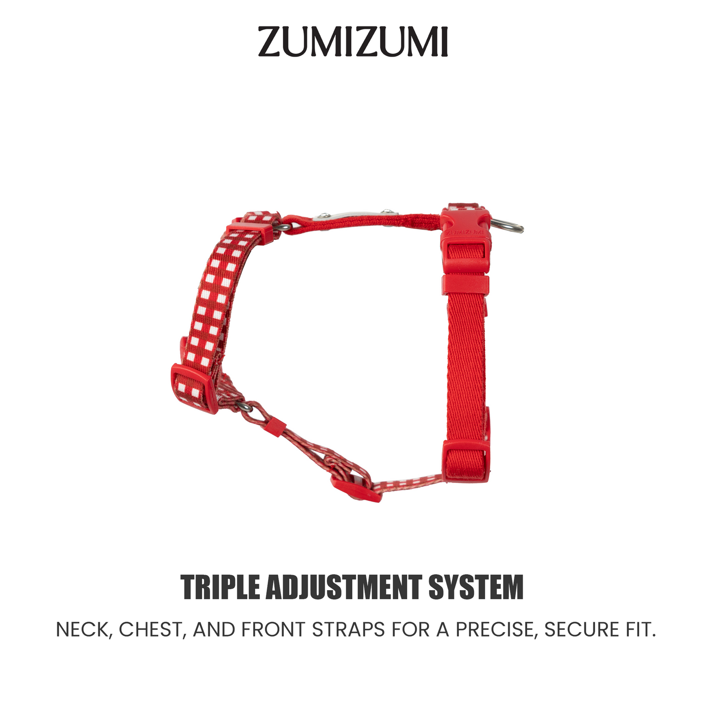 JAM H-Shape Webbing Harness -- Red Gingham