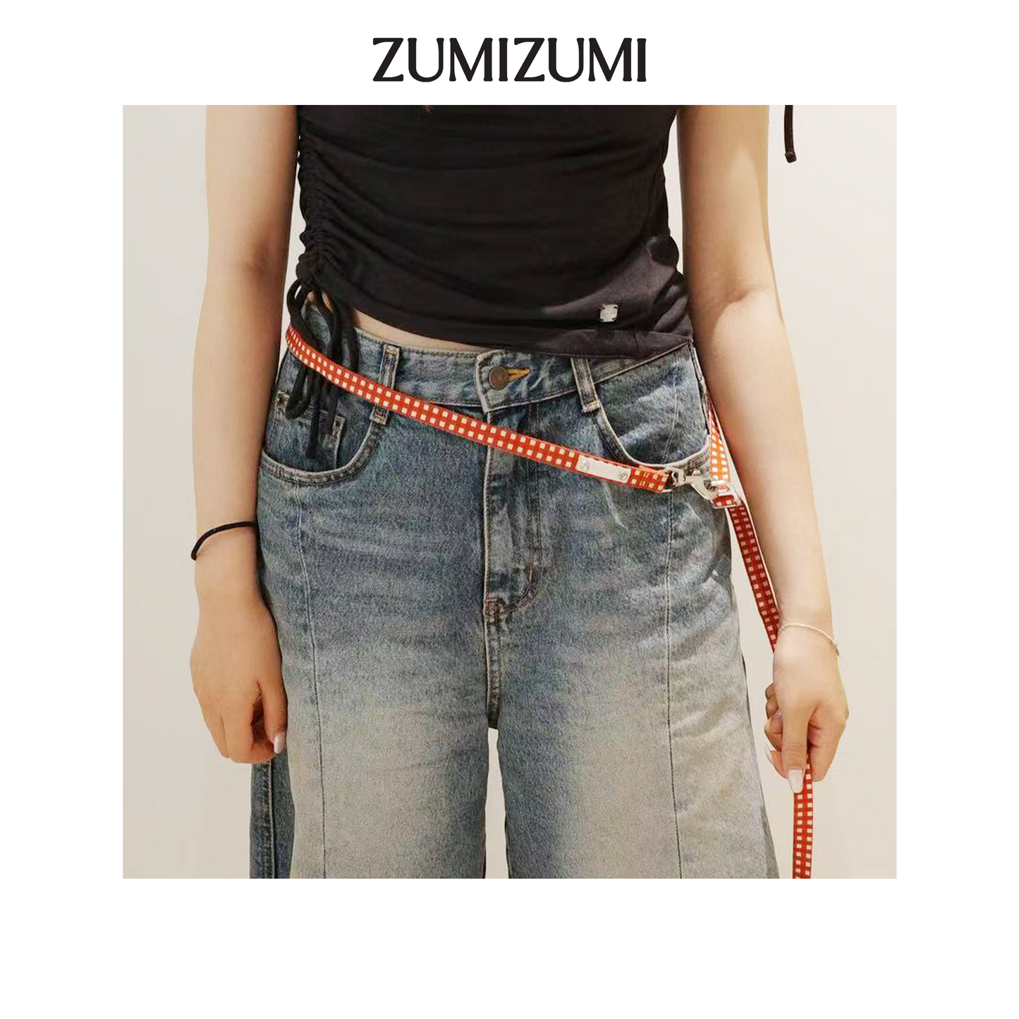 JAM Multi-functional Leash -- Red Gingham