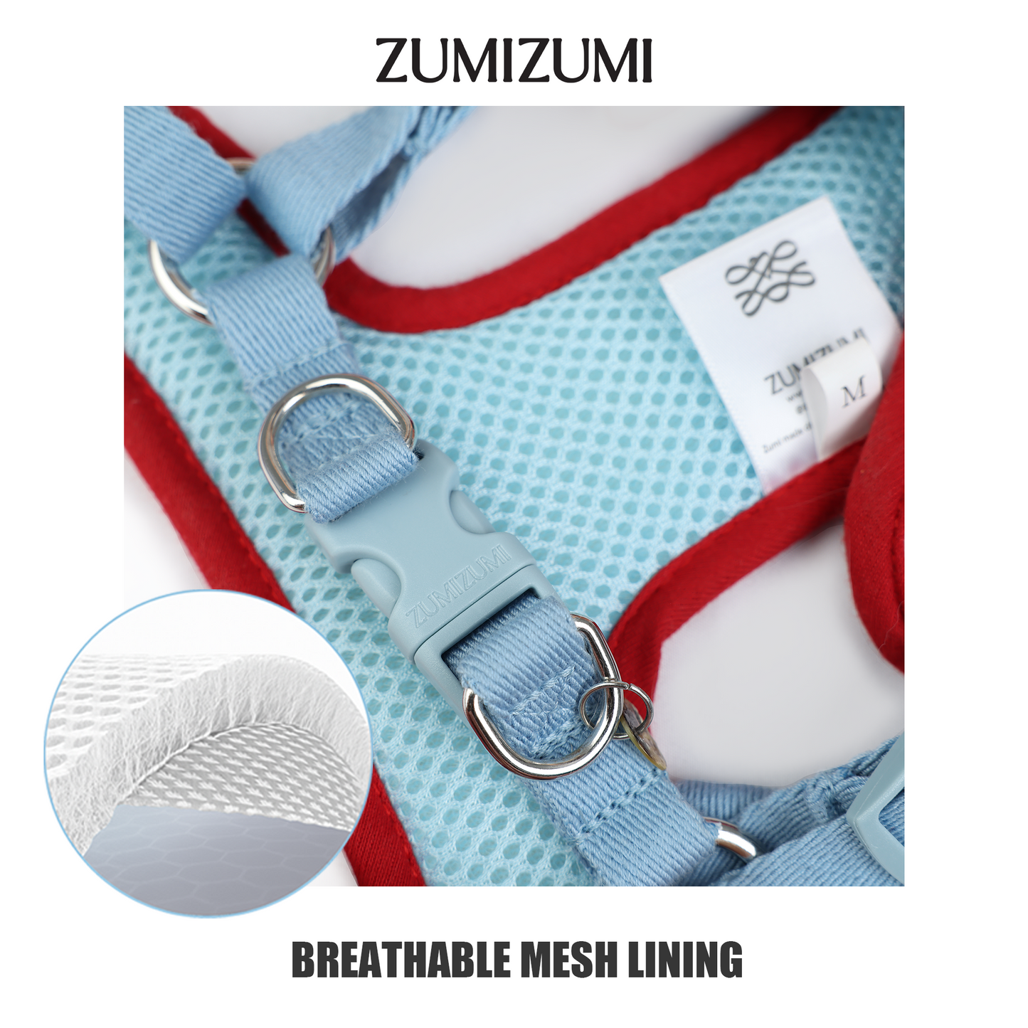 Bliss X-Shape Harness -- Blue Gingham