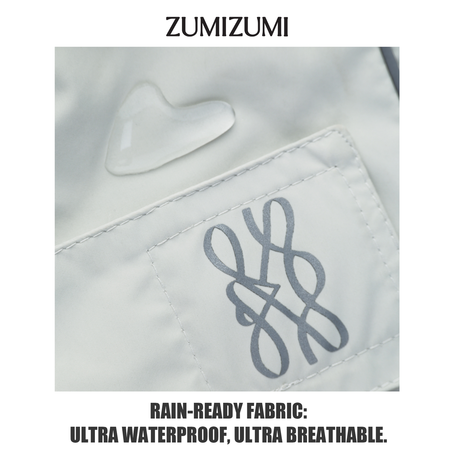 Heath Waterproof Shell Jacket -- Light Grey