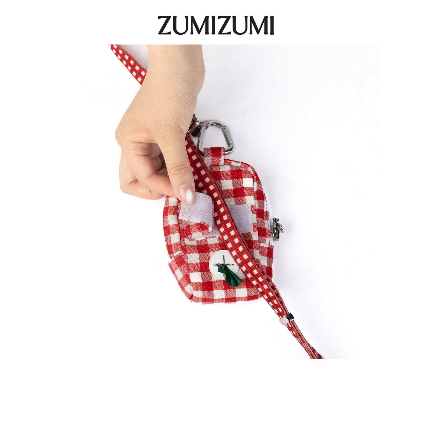 Chelsea Dispensers Walking Pouch -- Red Gingham