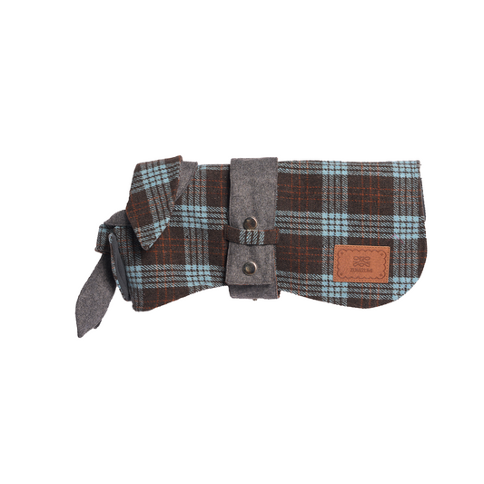 Sherlock Warm Plaid Jacket --Blue/Grey