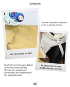Raincoat -- Brown/White
