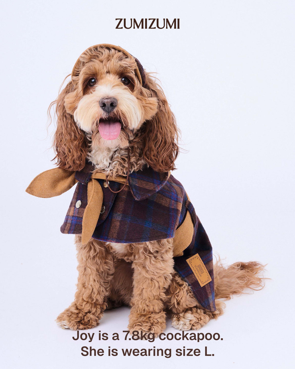 Detective Cape Jacket -- Chestnut/Ginger