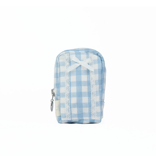 Chelsea Dispensers Walking Pouch -- Blue Gingham