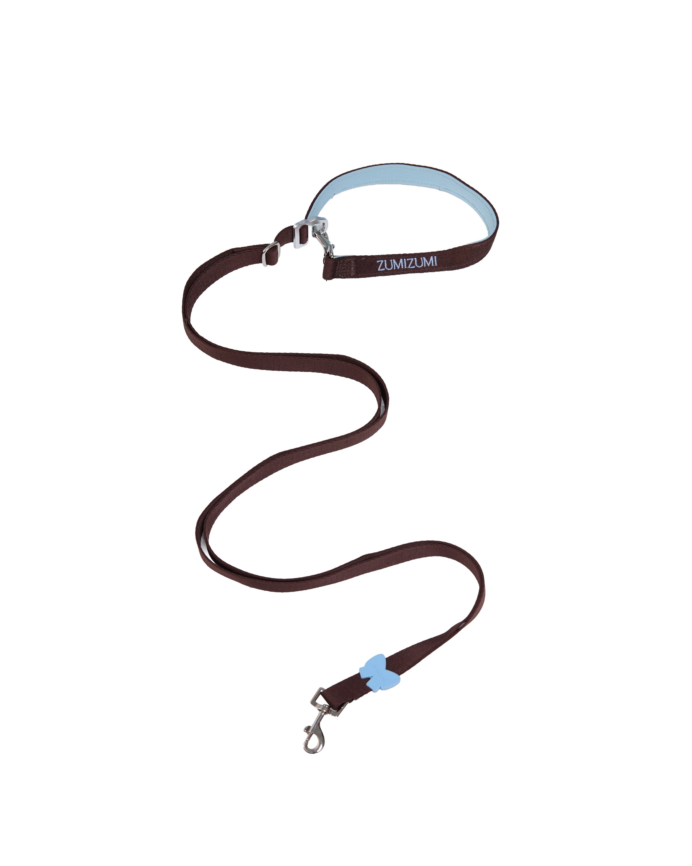 Hands-free Leash -- Brown/Blue 2.0