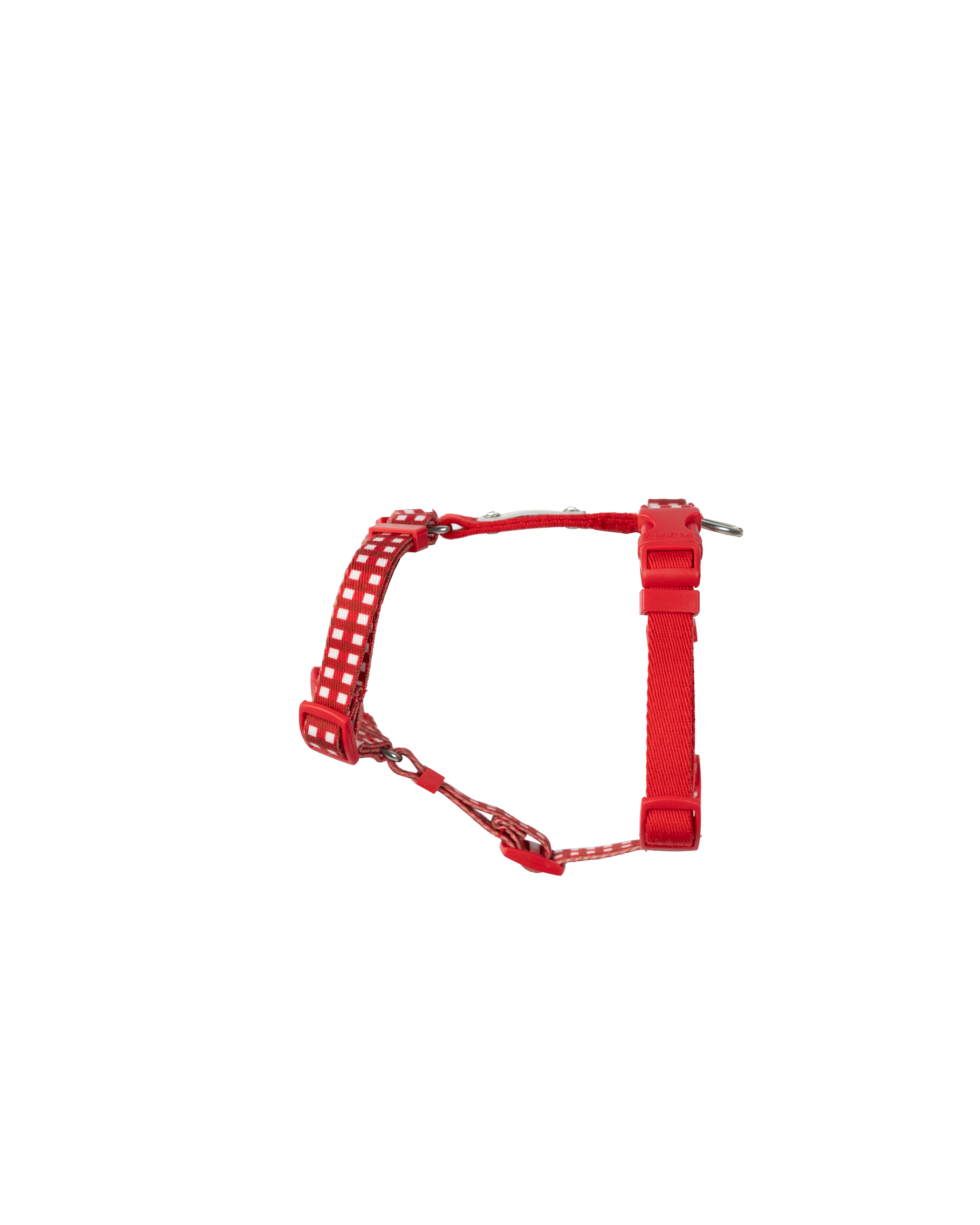 Harnais en sangle en forme de H JAM - Vichy rouge