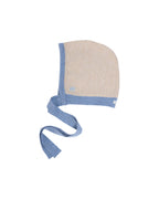 Human Bonnet -- Oat/Light Blue