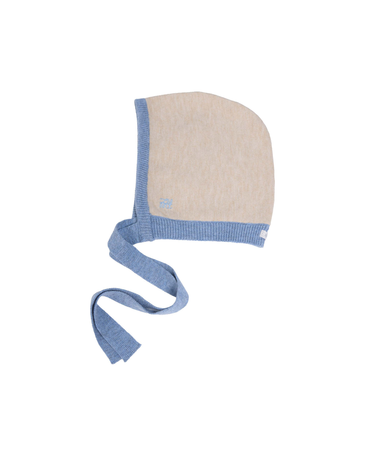 Human Bonnet -- Oat/Light Blue