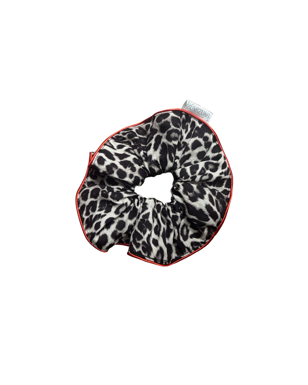 Human Scrunchie -- Leopard/Red