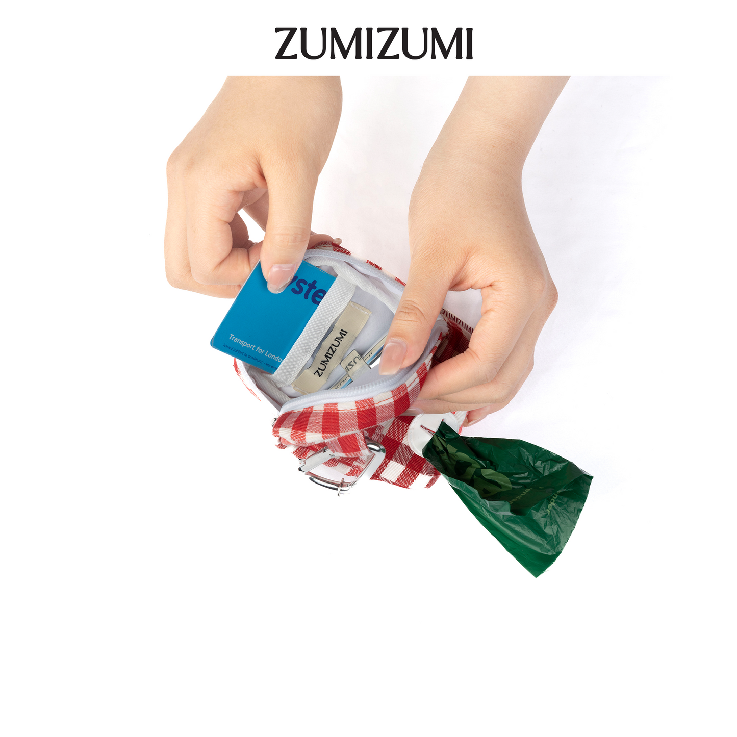 Chelsea Dispensers Walking Pouch -- Red Gingham