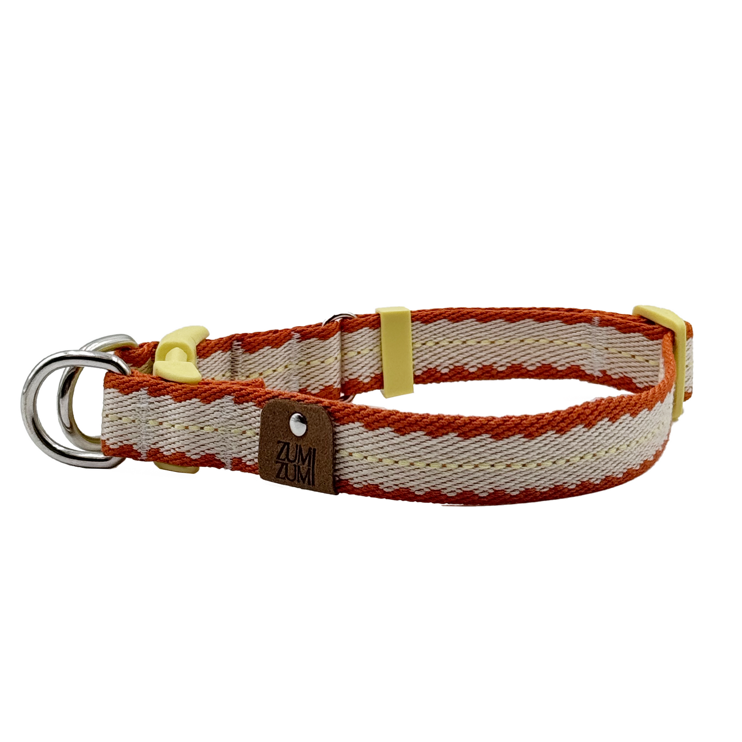 Pumpkin Biscuit Safety Collar -- Beige / Dusty Orange