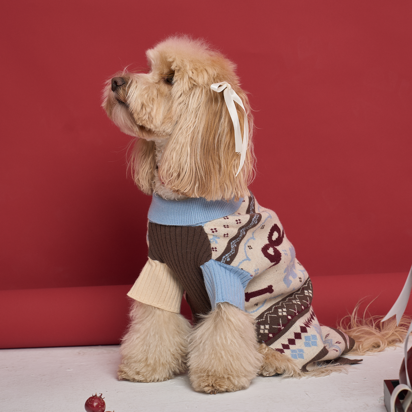 Jingle Fair Isle Knit -- Snowy