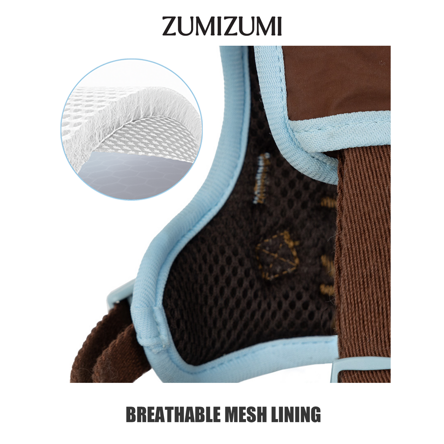 Chelsea Everyday Sporty H-shape Harness--Brown&Blue