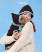 Human Bonnet -- Brown/Mint