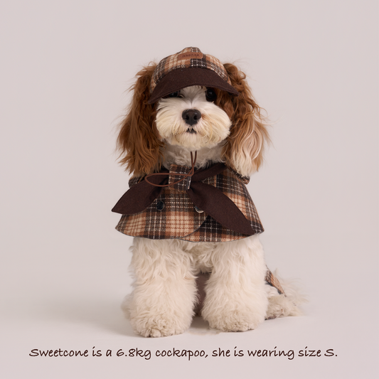 Sherlock Warm Plaid Jacket --Brown/Beige