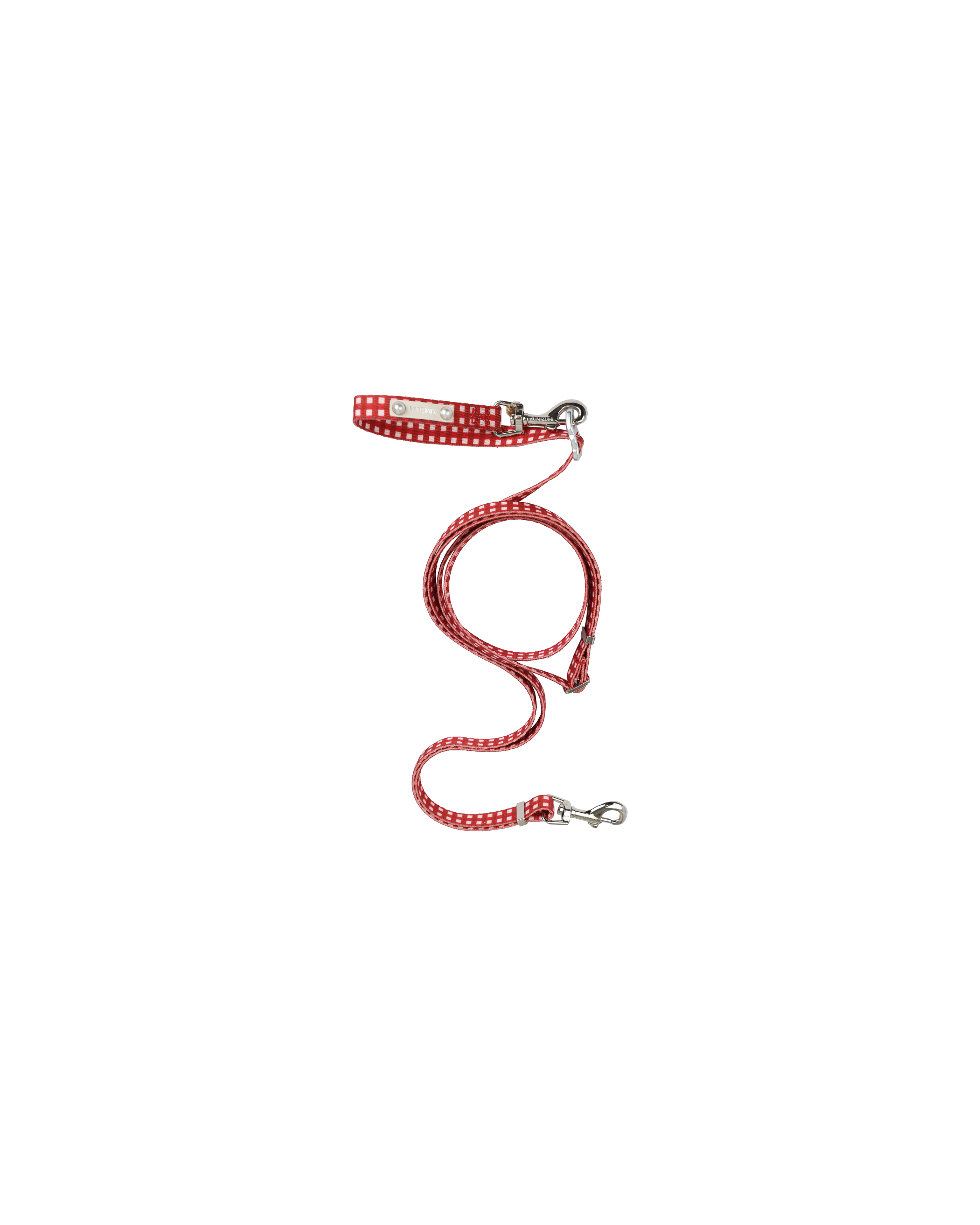 Laisse multifonctionnelle JAM -- Vichy rouge