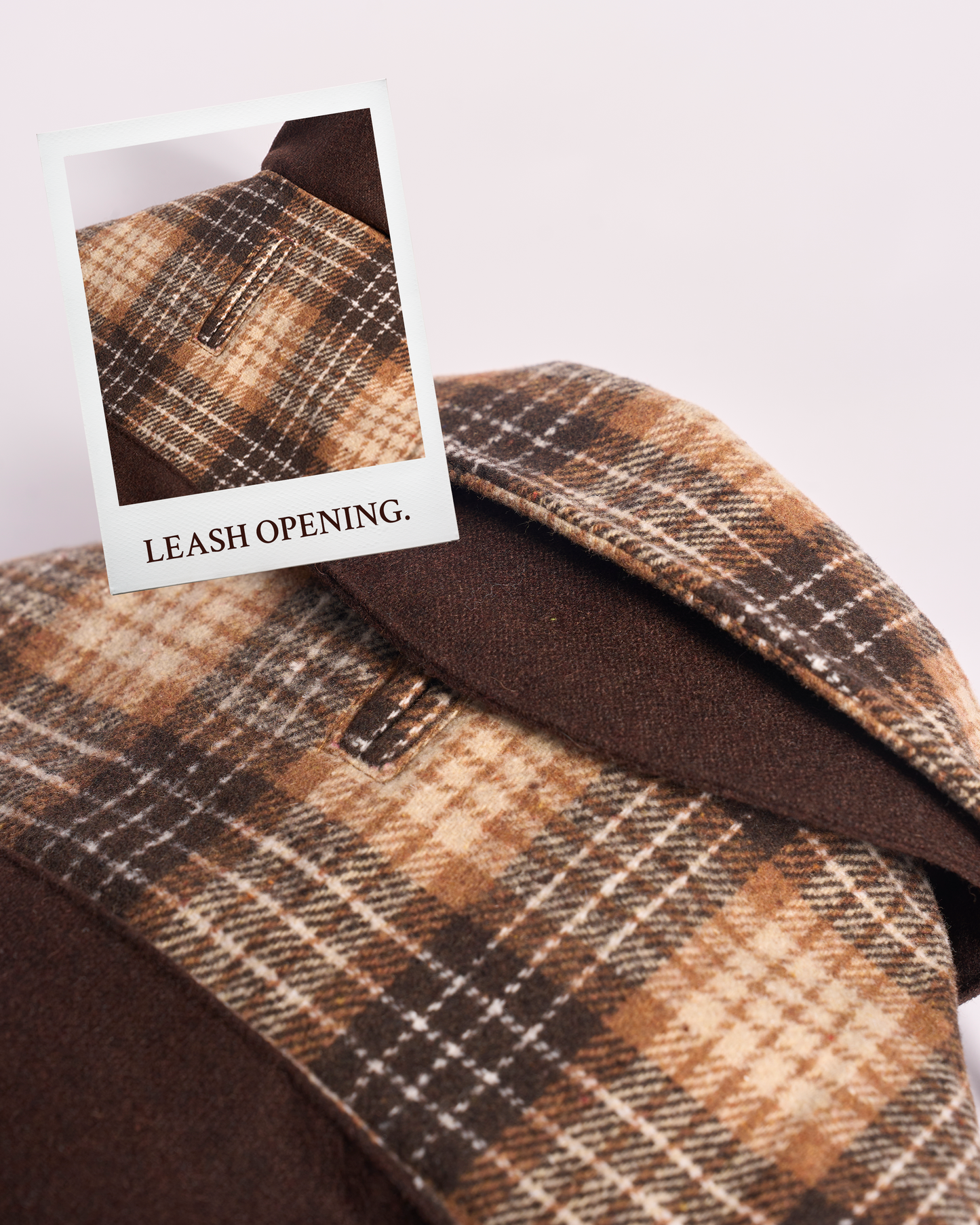 Detective Cape Jacket --Brown/Beige