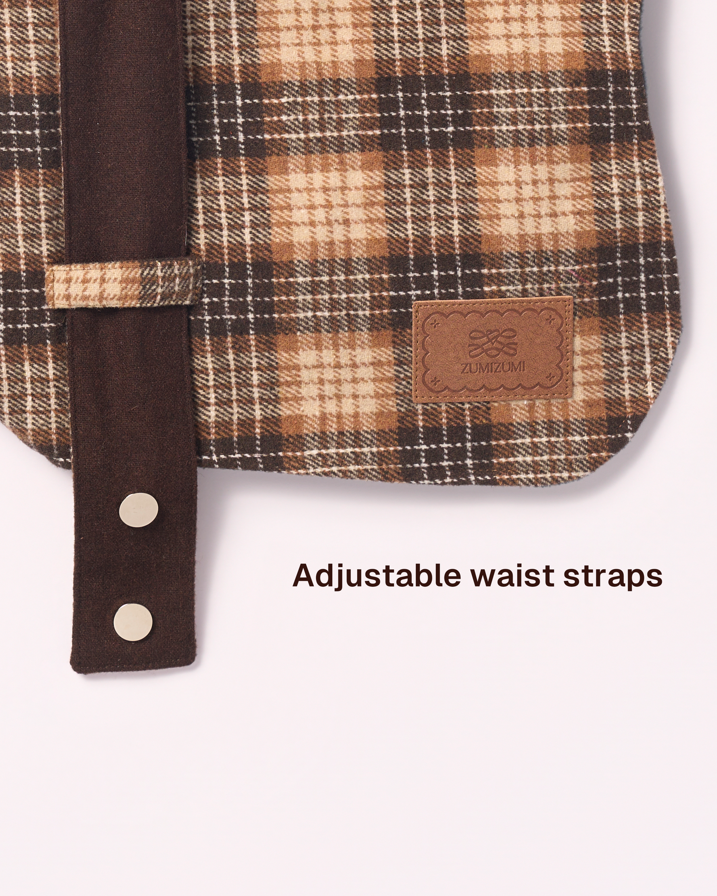 Detective Cape Jacket --Brown/Beige